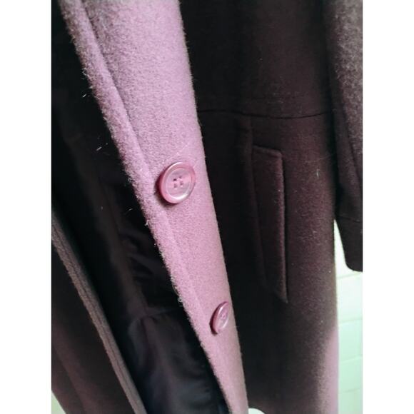 Plumb Colored Wool Blend Women's Blazer fun Chadwick's. Small. Office Attire. - Picture 8 of 14
